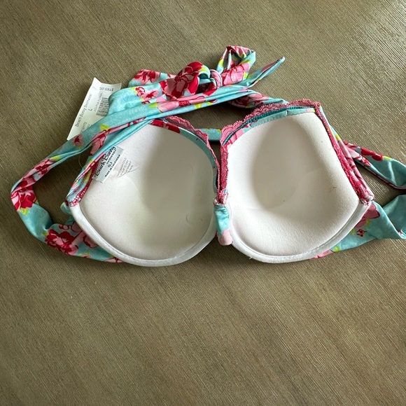 Beach Bunny y2k Kate upton dreamsicle pushup cup Pink and Blue Bikini large nwt - Picture 6 of 6